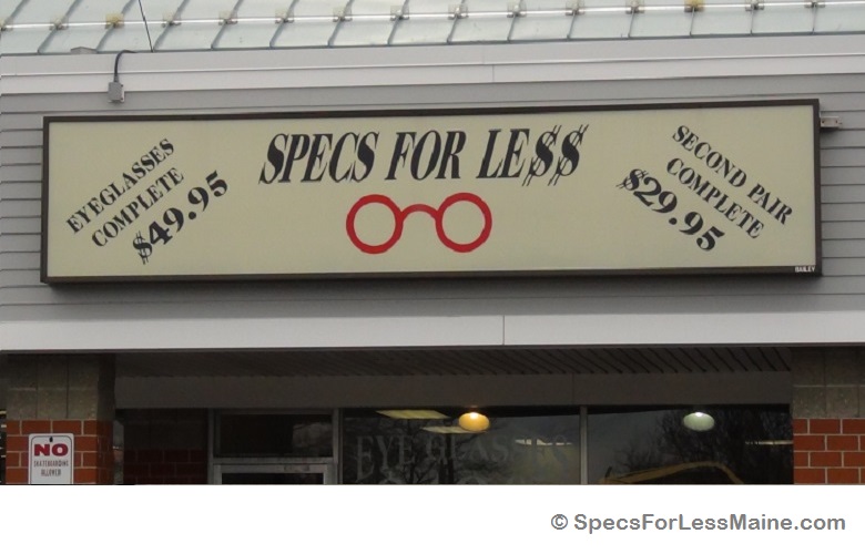 Store Sign - Specs For Less